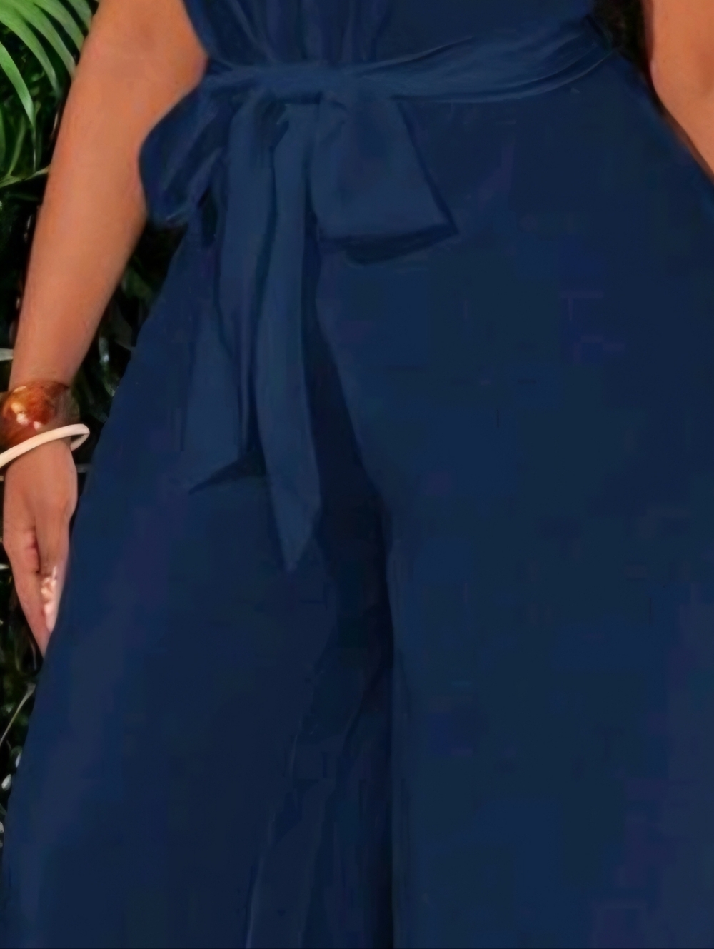 Navy Sleeveless Maxi Jumper With Backout - Picture 5 of 10